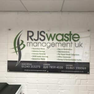 Office Branding Rigid Wall Graphics Acrylic Rjs Wastemanagment 01