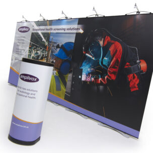 Amplivox Exhibition Stand Angled