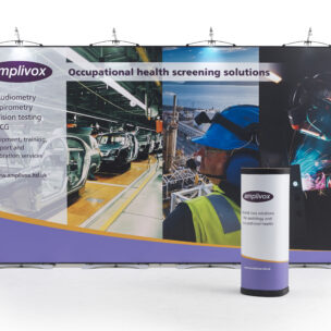 Amplivox One Panel Short Exhibition Stand