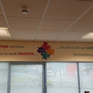 Office Branding Self Adhesive Vinyl Wall Graphics Brita 01