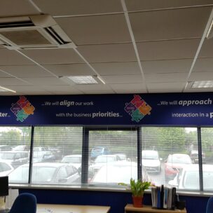 Office Branding Self Adhesive Vinyl Wall Graphics Brita 02