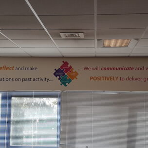 Office Branding Self Adhesive Vinyl Wall Graphics Brita 05