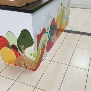 Office Branding Self Adhesive Wall Graphics Freshdirect 02