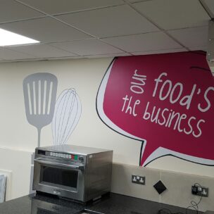 Office Branding Self Adhesive Wall Graphics Freshdirect 03