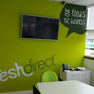 Office Branding Self Adhesive Wall Graphics Freshdirect 05