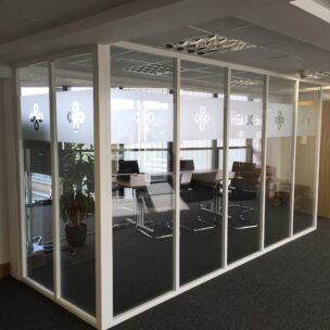 Office Branding Window Graphics Frosted Vinyl Hellios 01