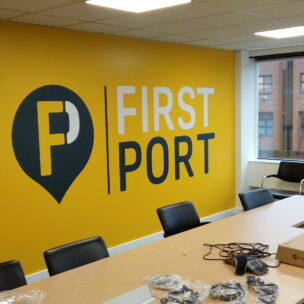 Office Branding First Port Wall Graphics 4