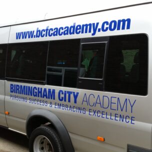 Vehicle Decals Minibus Birmingham Academy 01
