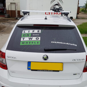 Vehicle Graphics One Way Window Film Skoda 03 E