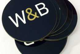 Promotional Item Coasters White And Black 03